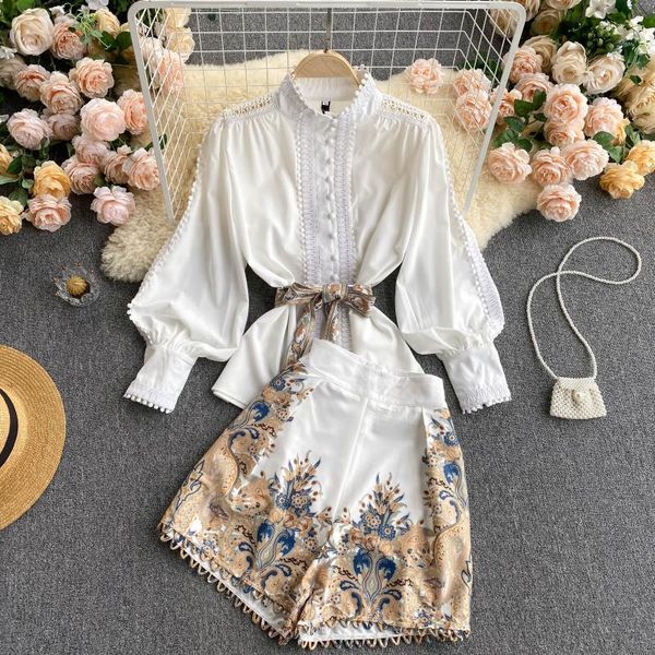 women's shorts -conjunto de ropa pantaln corto para mujer, camisa manga abombada + estampado camal ancho, trajes talla gran jy9u, White;black
women's shorts -conjunto de ropa pantaln corto para mujer, camisa manga abombada + estampado camal ancho, trajes talla gran jy9u, White;black