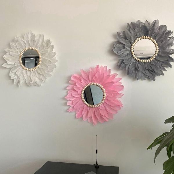 mirrors handmade macrame feather glass wall mirror hanging dressing makeup for bathroom living room bedroom home art decor
mirrors handmade macrame feather glass wall mirror hanging dressing makeup for bathroom living room bedroom home art decor