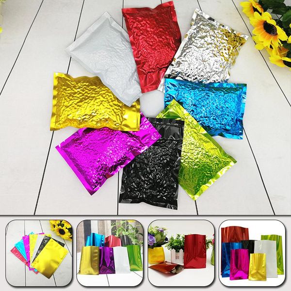 storage bags 100pcs glossy flat open aluminum foil bag vacuum heat seal packaging pouches food coffee tea moisture proof
storage bags 100pcs glossy flat open aluminum foil bag vacuum heat seal packaging pouches food coffee tea moisture proof
