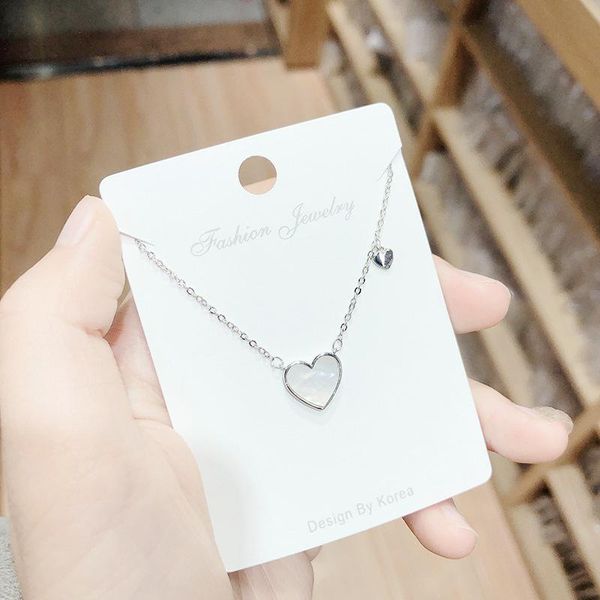 chains korean fashion choker clavicle chain cute sweet shell stone heart-shaped pendant jewelry necklace woman accessories wholesale, Silver
chains korean fashion choker clavicle chain cute sweet shell stone heart-shaped pendant jewelry necklace woman accessories wholesale, Silver