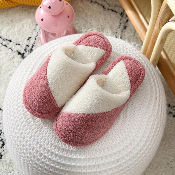 slippers soft plush lovely shoes couple non-slip floor indoor home furry color block women for bedroom, Black
slippers soft plush lovely shoes couple non-slip floor indoor home furry color block women for bedroom, Black