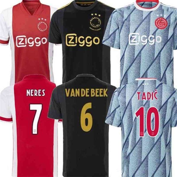 20-21 ajax home and away short sleeve football shirt no.10 tadic football shirt no, Black;white
20-21 ajax home and away short sleeve football shirt no.10 tadic football shirt no, Black;white