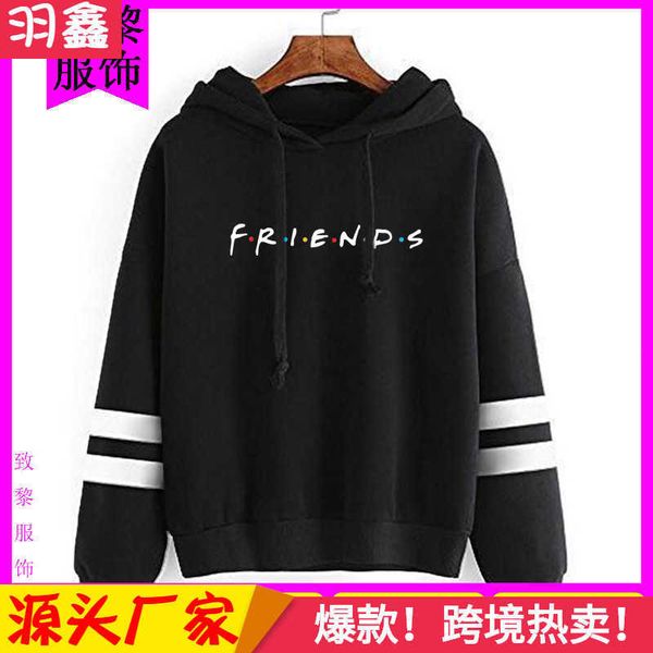 2019 new popular old friend surrounding trend parallel bars hooded sweater, Black
2019 new popular old friend surrounding trend parallel bars hooded sweater, Black