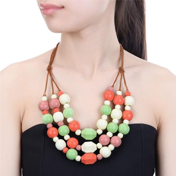 bohemia ethnic necklace & pendant multi layer beads jewelry vintage statement long women handmade wood chokers, Golden;silver
bohemia ethnic necklace & pendant multi layer beads jewelry vintage statement long women handmade wood chokers, Golden;silver