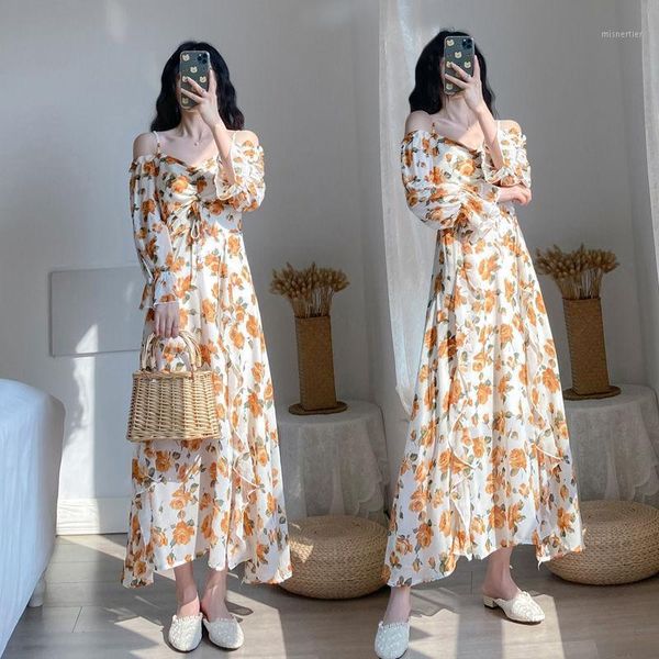 casual dresses 2021 summer large age reducing western style floral long sleeve chiffon dress women's super slim, Black;gray
casual dresses 2021 summer large age reducing western style floral long sleeve chiffon dress women's super slim, Black;gray