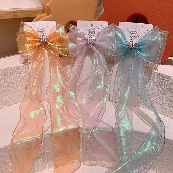 hair accessories korean style girls lace bow hairpin shiny rhinestone long streamer headdress clip for children fashion, Slivery;white
hair accessories korean style girls lace bow hairpin shiny rhinestone long streamer headdress clip for children fashion, Slivery;white