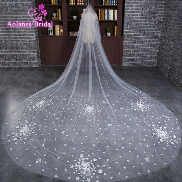 bridal veils 2021 ivory cathedral wedding 4 meters long lace appliques veil accessories bride mantilla, Black
bridal veils 2021 ivory cathedral wedding 4 meters long lace appliques veil accessories bride mantilla, Black