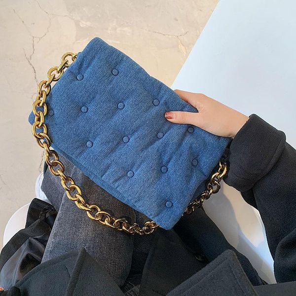 little red book with vintage blue denim quilted single shoulder handbag 2021 winter chain underarm bag duffel bags
little red book with vintage blue denim quilted single shoulder handbag 2021 winter chain underarm bag duffel bags