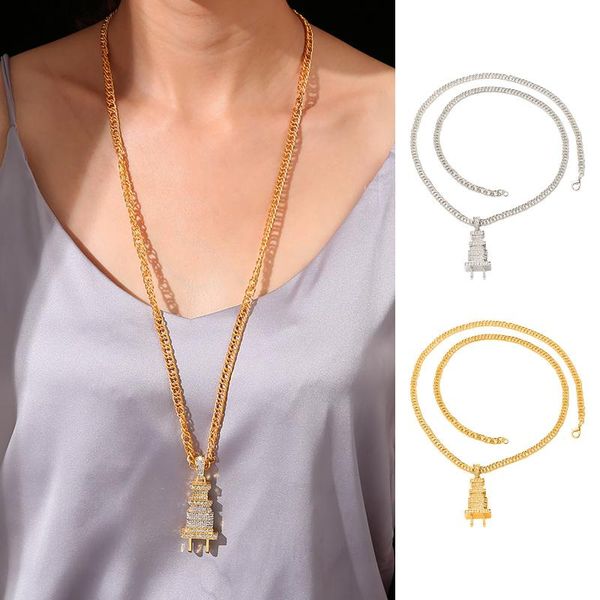 pendant necklaces special offer creative classic men's stainless steel hip hop electric thick plug necklace chain, Silver
pendant necklaces special offer creative classic men's stainless steel hip hop electric thick plug necklace chain, Silver