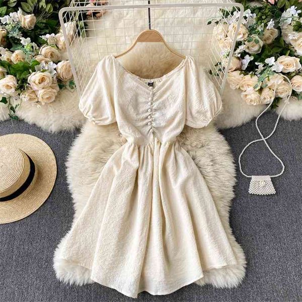 women sweet short puff sleeve slim dress solid color round collar high waist fashion spring summer 11b502 210525, Black;gray
women sweet short puff sleeve slim dress solid color round collar high waist fashion spring summer 11b502 210525, Black;gray
