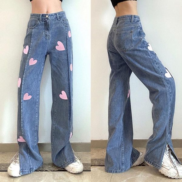 women's jeans kf-women's trousers, three-dimensional lines, drape, love printing, denim straight-leg pants, blue
women's jeans kf-women's trousers, three-dimensional lines, drape, love printing, denim straight-leg pants, blue