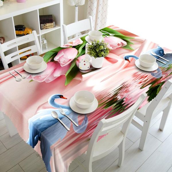 table cloth customize polyester cotton 3d tablecloth pink roses flower&white swan pattern waterproof rectangular&round wedding
table cloth customize polyester cotton 3d tablecloth pink roses flower&white swan pattern waterproof rectangular&round wedding