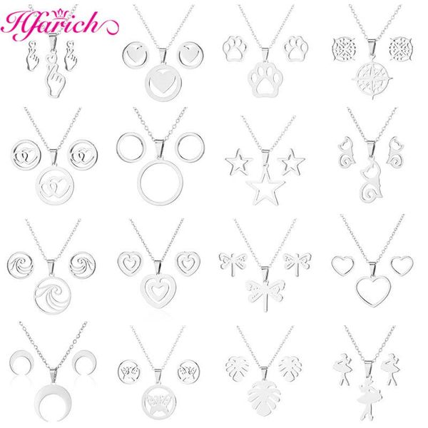 earrings & necklace ball stainless steel butterfly cat print tree heart stud pendant men and women friends gift, Silver
earrings & necklace ball stainless steel butterfly cat print tree heart stud pendant men and women friends gift, Silver