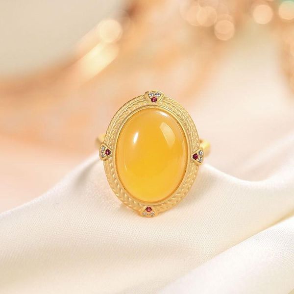 cluster rings designer original natural hetian jade opening adjustable ring fashion trend wild simple classic ladies jewelry, Golden;silver
cluster rings designer original natural hetian jade opening adjustable ring fashion trend wild simple classic ladies jewelry, Golden;silver