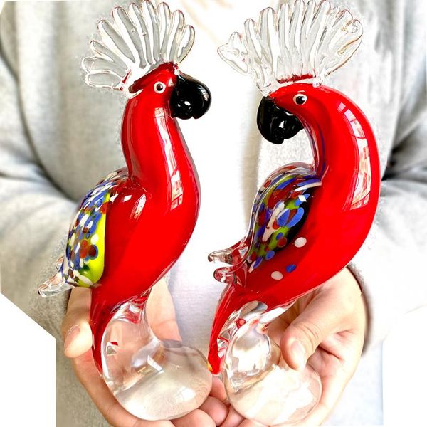 hand blown glass parrot figurine made crystal animal sculpture ornament fengshui paperweight table decor home decoration decorative objects
hand blown glass parrot figurine made crystal animal sculpture ornament fengshui paperweight table decor home decoration decorative objects