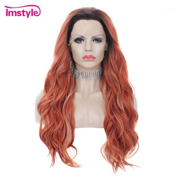 imstyle red orange wigs natural wave synthetic lace front wig for women dark root heat resistant fiber mixed color wigs1, Black
imstyle red orange wigs natural wave synthetic lace front wig for women dark root heat resistant fiber mixed color wigs1, Black