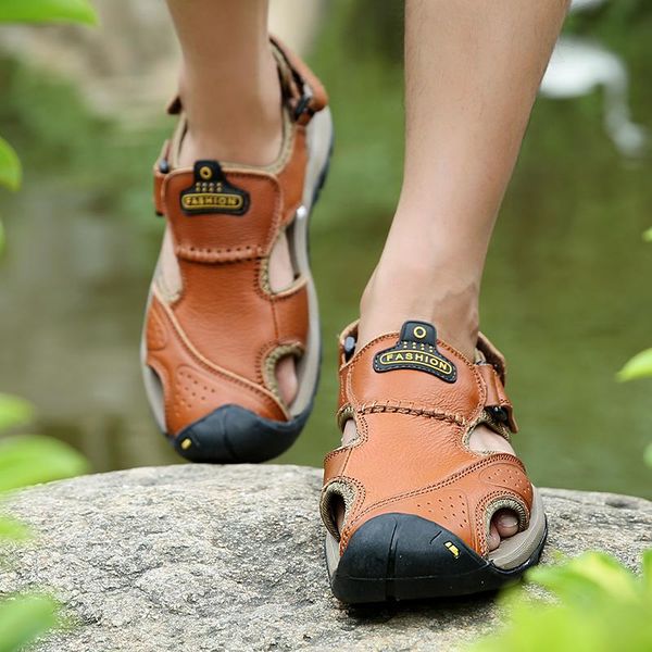 sandals 2021 brand men summer fashion beach shoes genuine leather comfortable casual roman style big size 38-46, Black
sandals 2021 brand men summer fashion beach shoes genuine leather comfortable casual roman style big size 38-46, Black