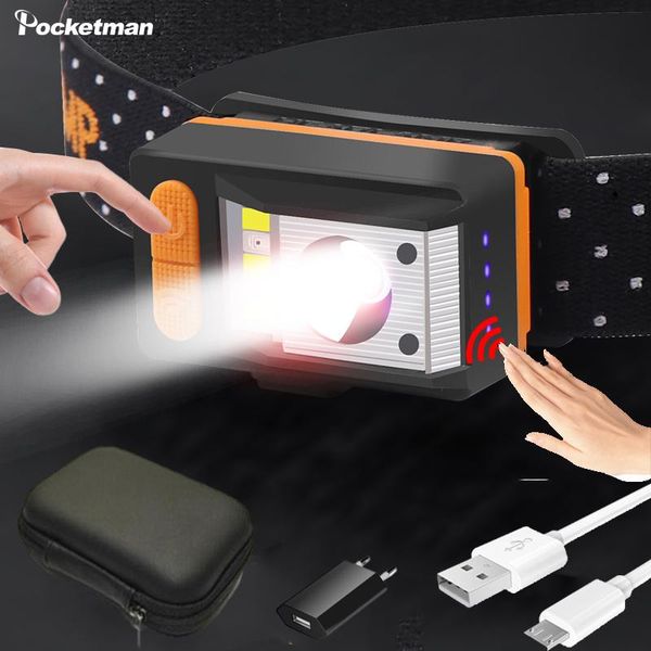 headlamps 40000lm xpe+5*led headlmap motion sensor headlight 9 modes head lamp built in battery with red warning light camping fishing
headlamps 40000lm xpe+5*led headlmap motion sensor headlight 9 modes head lamp built in battery with red warning light camping fishing