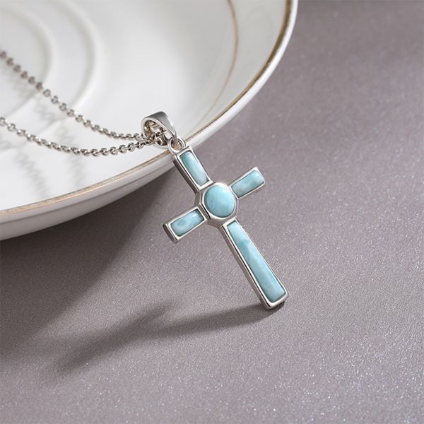 kruisbeeld kruis religieuze saint plated gold 925 sterling zilveren dominica larimar hanger ketting natuurlijke kostbare sieraden geschenken, Silver
kruisbeeld kruis religieuze saint plated gold 925 sterling zilveren dominica larimar hanger ketting natuurlijke kostbare sieraden geschenken, Silver