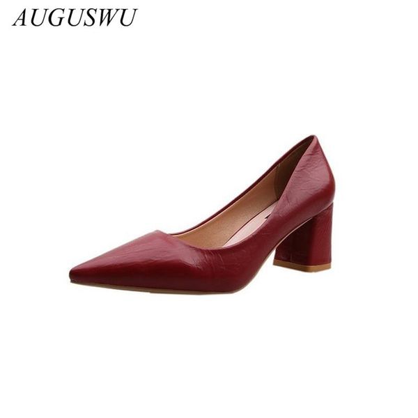 dress shoes autumn women's leather thick heel single pointed toe shallow high heels black beige red work pumps eur 35-39
dress shoes autumn women's leather thick heel single pointed toe shallow high heels black beige red work pumps eur 35-39