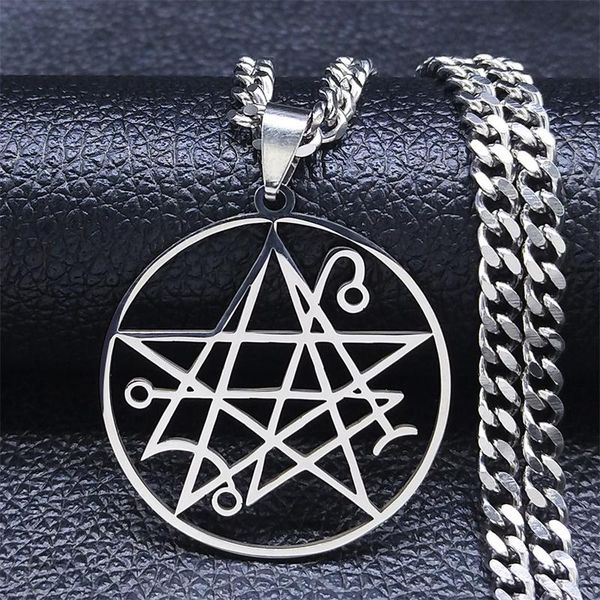 pendant necklaces necronomicon stainless steel necklace men satanic lovecraft cthulhu patchsatanic pin music band jewelry collier n3038s06, Silver
pendant necklaces necronomicon stainless steel necklace men satanic lovecraft cthulhu patchsatanic pin music band jewelry collier n3038s06, Silver
