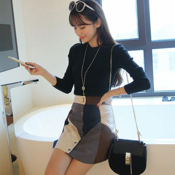 women's sweaters autumn winter women ladies long sleeve o neck slim fitting knitted short sweater femme korean pull tight shirts, White;black
women's sweaters autumn winter women ladies long sleeve o neck slim fitting knitted short sweater femme korean pull tight shirts, White;black