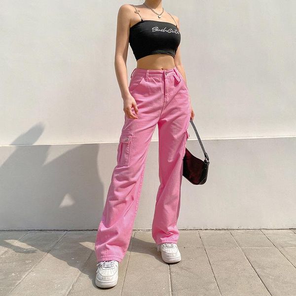 women's jeans solid color straight high waist y2k style streetwear denim pants trendy wild casual trousers with flap pockets, Blue
women's jeans solid color straight high waist y2k style streetwear denim pants trendy wild casual trousers with flap pockets, Blue