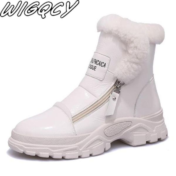 boots snow female winter shallow round head zipper british wind plus velvet wild casual patent leather women's, Black
boots snow female winter shallow round head zipper british wind plus velvet wild casual patent leather women's, Black