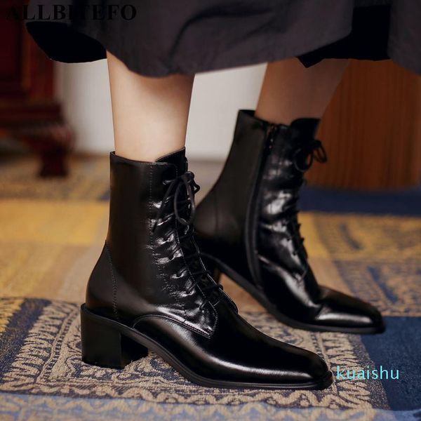 boots cross tied natural genuine leather women thick heel winter fashion leisure women's high shoes ankle, Black
boots cross tied natural genuine leather women thick heel winter fashion leisure women's high shoes ankle, Black