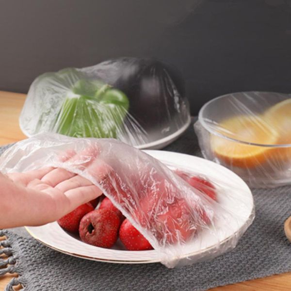 kitchen storage & organization 100 pcs disposable plastic film bowl cover elastic food dust covers wrap accessories
kitchen storage & organization 100 pcs disposable plastic film bowl cover elastic food dust covers wrap accessories