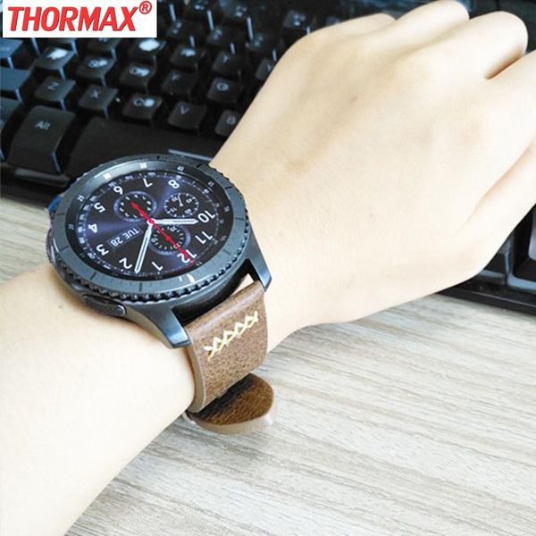 watch bands for samsung gear s3 frontier/classic watchband handmade line sewing genuine soft leather replacement strap 22mm, Black;brown
watch bands for samsung gear s3 frontier/classic watchband handmade line sewing genuine soft leather replacement strap 22mm, Black;brown