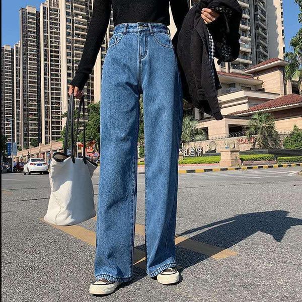 women's jeans women wide leg washed slim solid female trousers casual loose plus size korean style simple streetwear clothing jean, Blue
women's jeans women wide leg washed slim solid female trousers casual loose plus size korean style simple streetwear clothing jean, Blue