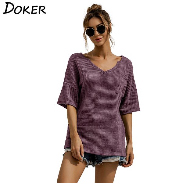 v-neck solid color pocket loose casual slit half sleeve womens and blouses clavicle exposed all-match commute t-shirt 210423, White
v-neck solid color pocket loose casual slit half sleeve womens and blouses clavicle exposed all-match commute t-shirt 210423, White