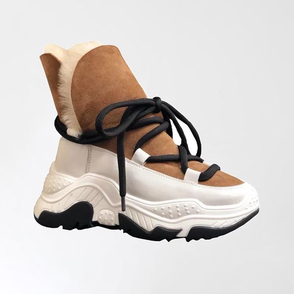 boots 2021 women leather winter warm lace up snow fashion non slip ankle for fur platform shoes woman, Black
boots 2021 women leather winter warm lace up snow fashion non slip ankle for fur platform shoes woman, Black