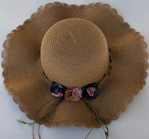 wide brim hats straw hat women's summer lace versatile sunscreen beach sun, Blue;gray
wide brim hats straw hat women's summer lace versatile sunscreen beach sun, Blue;gray