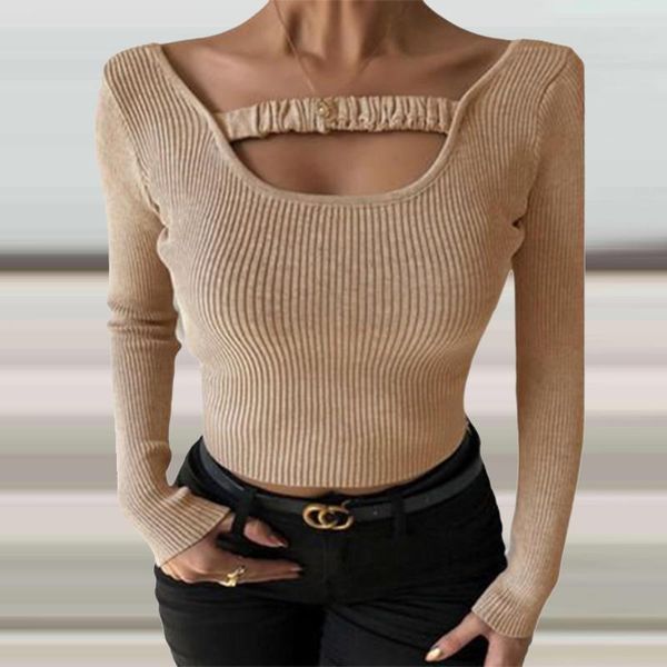 women's blouses & shirts autumn women casual u neck ribbed knitted blouse pullover winter long sleeve solid shirt fashion slim fit stre, White
women's blouses & shirts autumn women casual u neck ribbed knitted blouse pullover winter long sleeve solid shirt fashion slim fit stre, White