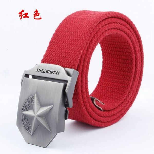 belts canvas men's belt outdoor casual thick woven student jeans personality trend automatic buckle seven-star men women couples, Black;brown
belts canvas men's belt outdoor casual thick woven student jeans personality trend automatic buckle seven-star men women couples, Black;brown