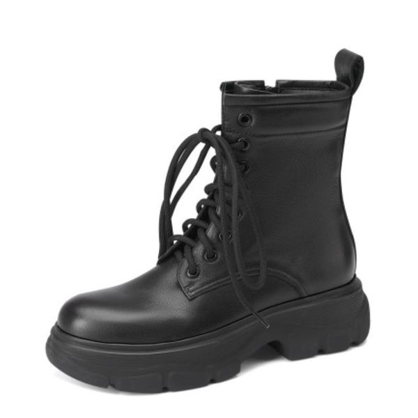 women short boots genuine leather lace up woman shoes winter fashion casual ankle boot ladies daily footwear size 34-42, Black
women short boots genuine leather lace up woman shoes winter fashion casual ankle boot ladies daily footwear size 34-42, Black