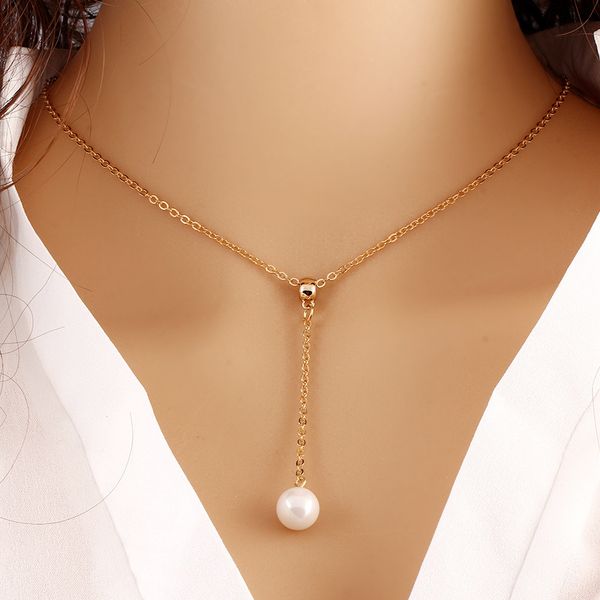 pearl necklace fashion temperament all-match simple single metal clothes accessories bone sweater chain for women 10pcs, Silver
pearl necklace fashion temperament all-match simple single metal clothes accessories bone sweater chain for women 10pcs, Silver