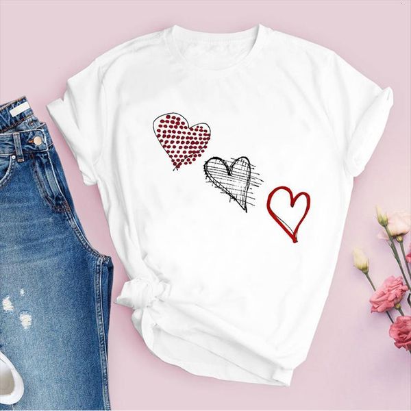 print 90s plaid love heart womens fashion cartoon casual summer clothing tees female, White
print 90s plaid love heart womens fashion cartoon casual summer clothing tees female, White