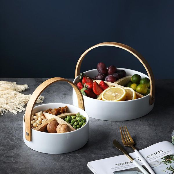 kitchen storage & organization japan style ceramic plates partition tray with wood handle for snacks nuts candy boxes dry fruit baskets tabl
kitchen storage & organization japan style ceramic plates partition tray with wood handle for snacks nuts candy boxes dry fruit baskets tabl
