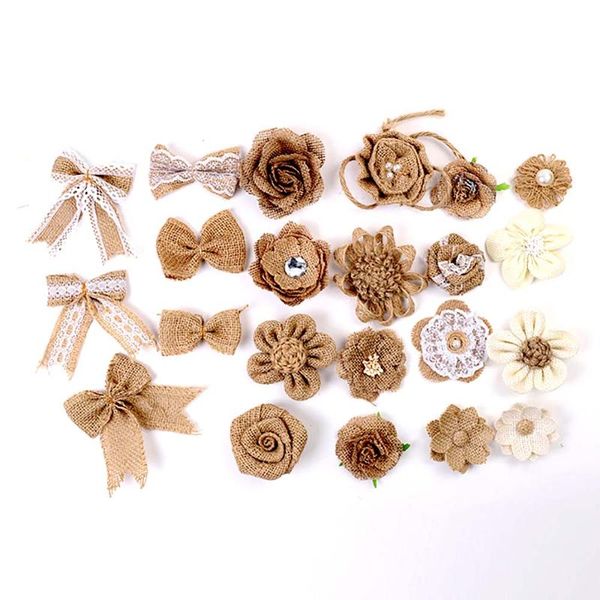 decorative flowers & wreaths 1 set handmade jute hessian burlap rose bow vintage rustic wedding christmas party festival home decoration diy
decorative flowers & wreaths 1 set handmade jute hessian burlap rose bow vintage rustic wedding christmas party festival home decoration diy