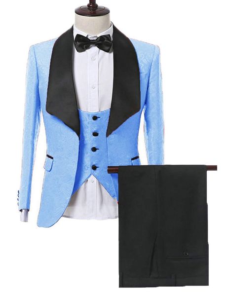 men's suits & blazers custom made men baby blue pattern groom tuxedos shawl satin lapel groomsmen wedding man 3 pieces ( jacket+pa, White;black
men's suits & blazers custom made men baby blue pattern groom tuxedos shawl satin lapel groomsmen wedding man 3 pieces ( jacket+pa, White;black