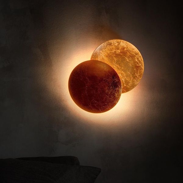 copper and gold two-color living room staircase lights aisle porch moon solar eclipse wall lamp bedroom bedside
copper and gold two-color living room staircase lights aisle porch moon solar eclipse wall lamp bedroom bedside