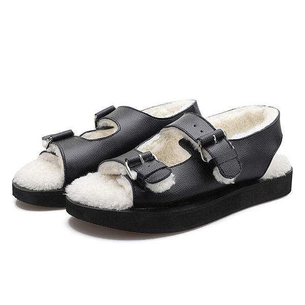 sandals fashion women's summer real wool is soft inside anti skid and wear -resistant sole, Black
sandals fashion women's summer real wool is soft inside anti skid and wear -resistant sole, Black