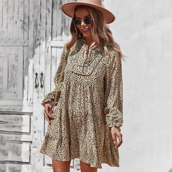 casual dresses leopard printed women long sleeve v-neck dress spring autumn patchwork loose sundress elegant a-line 2021, Black;gray
casual dresses leopard printed women long sleeve v-neck dress spring autumn patchwork loose sundress elegant a-line 2021, Black;gray