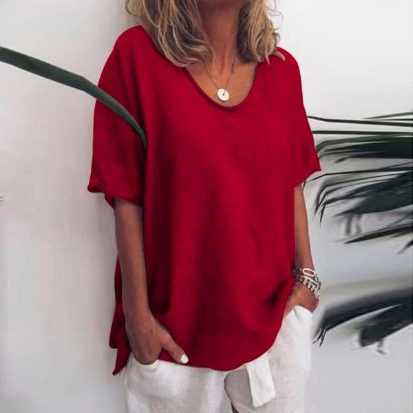 women's t-shirt women casual summer solid o-neck plus size tshirt short sleeves oversized home tunic tumblr femme clothing, White
women's t-shirt women casual summer solid o-neck plus size tshirt short sleeves oversized home tunic tumblr femme clothing, White