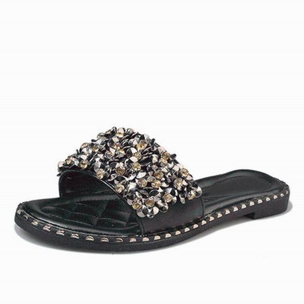 slippers women casual summer flat beach female crystal rivets slides slipper shoes for girls fashion woman leisure footwear 2021, Black
slippers women casual summer flat beach female crystal rivets slides slipper shoes for girls fashion woman leisure footwear 2021, Black