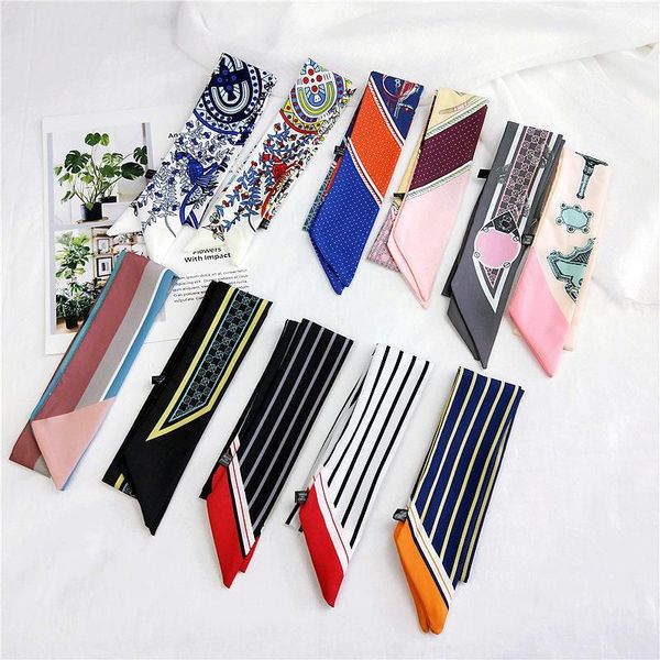 scarves choice chiffon small long scarf for women hats decoration novel printing korean scarfs wrist bags ribbon hair 5cmx90cm, Blue;gray
scarves choice chiffon small long scarf for women hats decoration novel printing korean scarfs wrist bags ribbon hair 5cmx90cm, Blue;gray