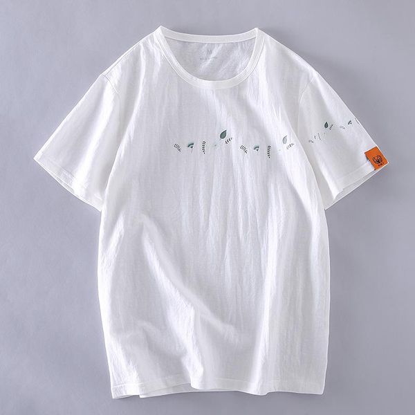 summer man t shirt japanese cartoons linen short sleeve solid color slim o-neck floral printed casual loose male tees men's t-shirts, White;black
summer man t shirt japanese cartoons linen short sleeve solid color slim o-neck floral printed casual loose male tees men's t-shirts, White;black